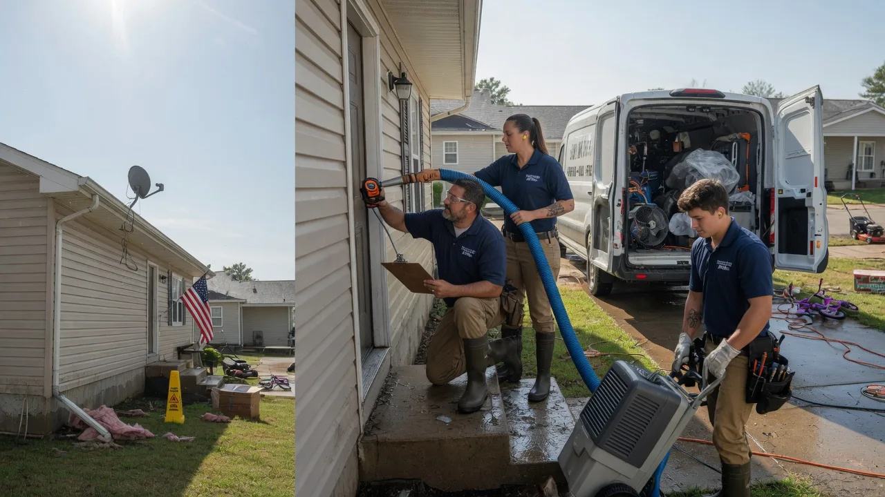 Ceiling Water Damage Restoration in La Fontaine, IN near me